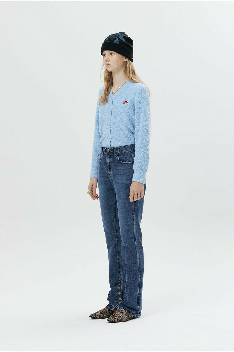KIRSH キルシー SMALL CHERRY CROP CARDIGAN LS/ スモールチェリー