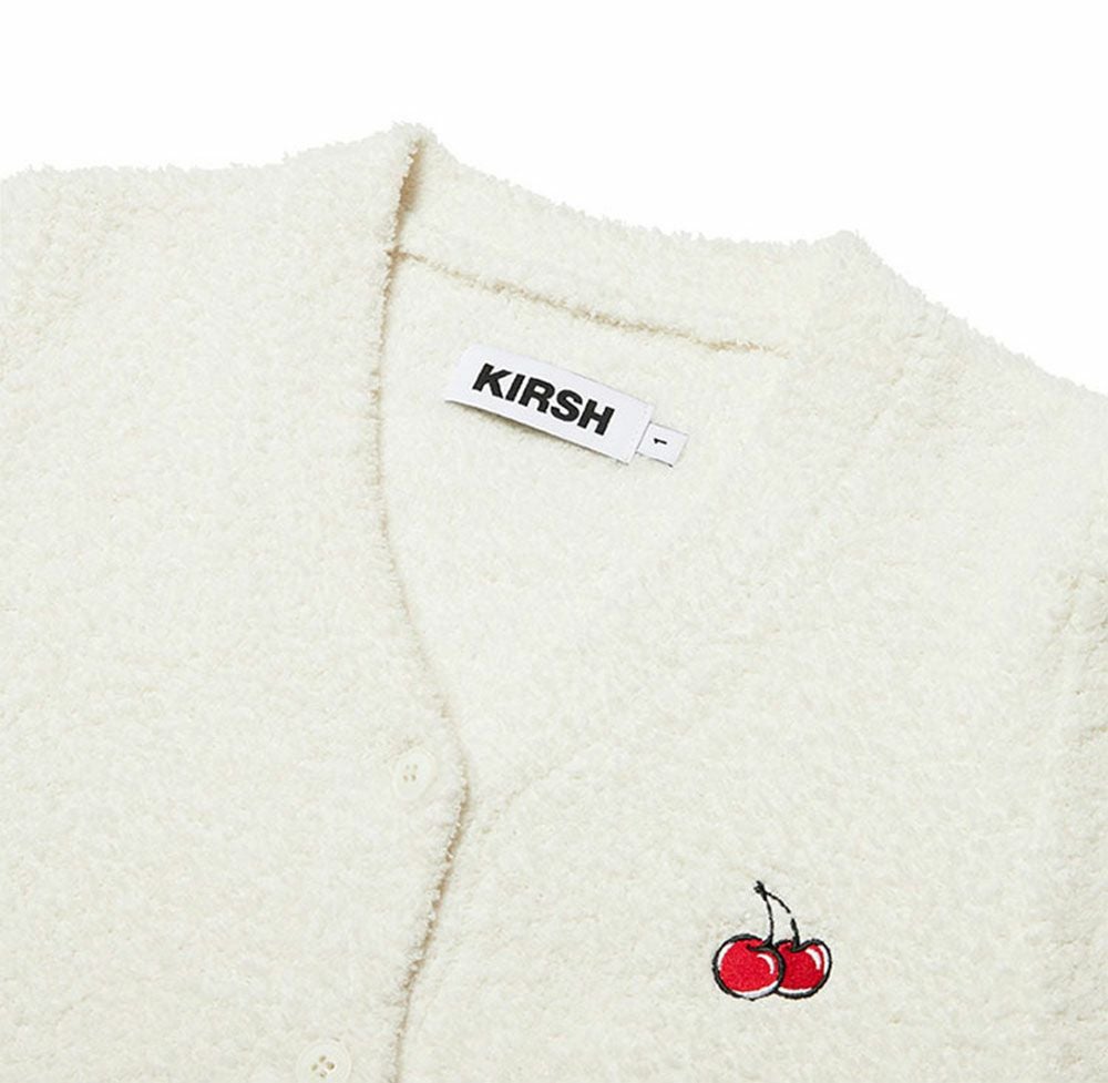 【新品】kirsh スモールチェリー カーディガン ブラック フリーサイズ KIRSH（キルシー）の「KIRSH SMALL CHERRY BASIC CARDIGAN スモール
