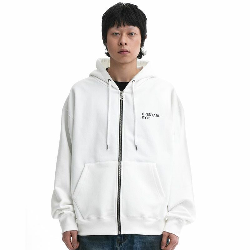OY オーワイ O.N.L LINESTONE HOODIE ZIP-UP/ロゴラインストーン 