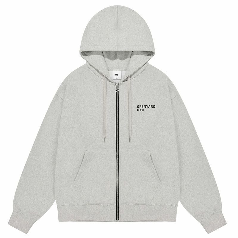 OY オーワイ O.N.L LINESTONE HOODIE ZIP-UP/ロゴラインストーン 