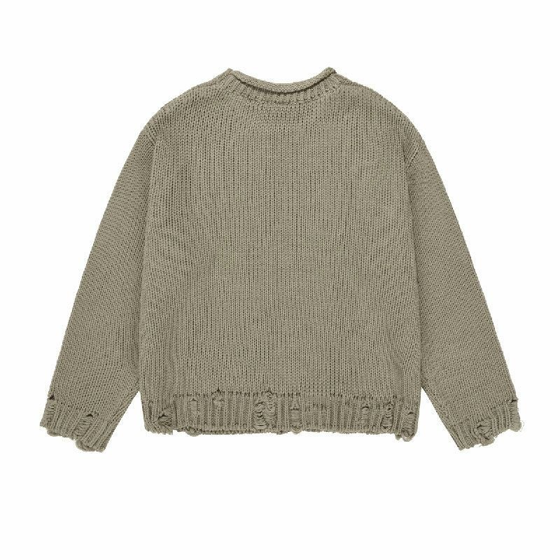 OY オーワイ ハートステッチニット HEART STICH DESTOYED KNIT/全2色 