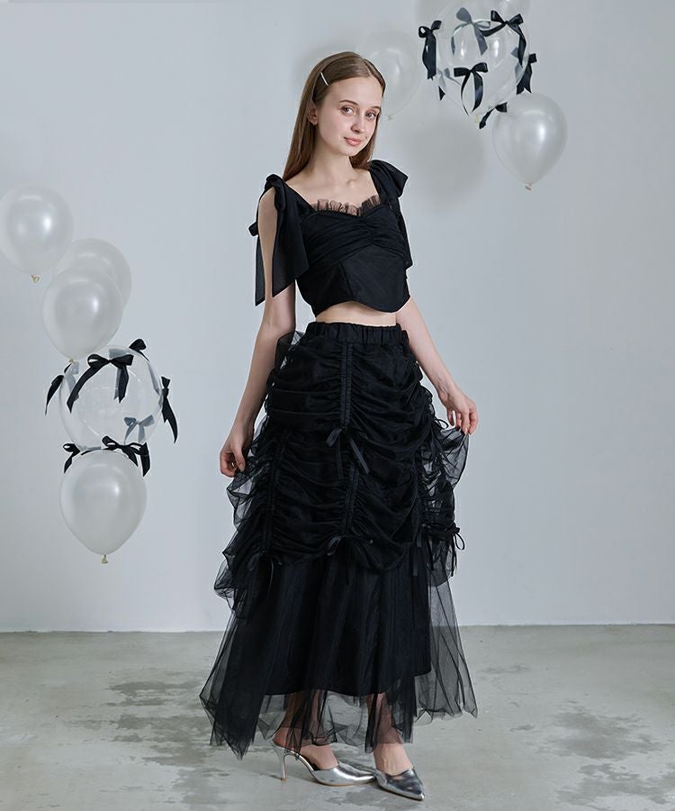 【Melt the lady】レース切り替えビスチェトップス レーシトップス+ビスチェセット | Rlab store