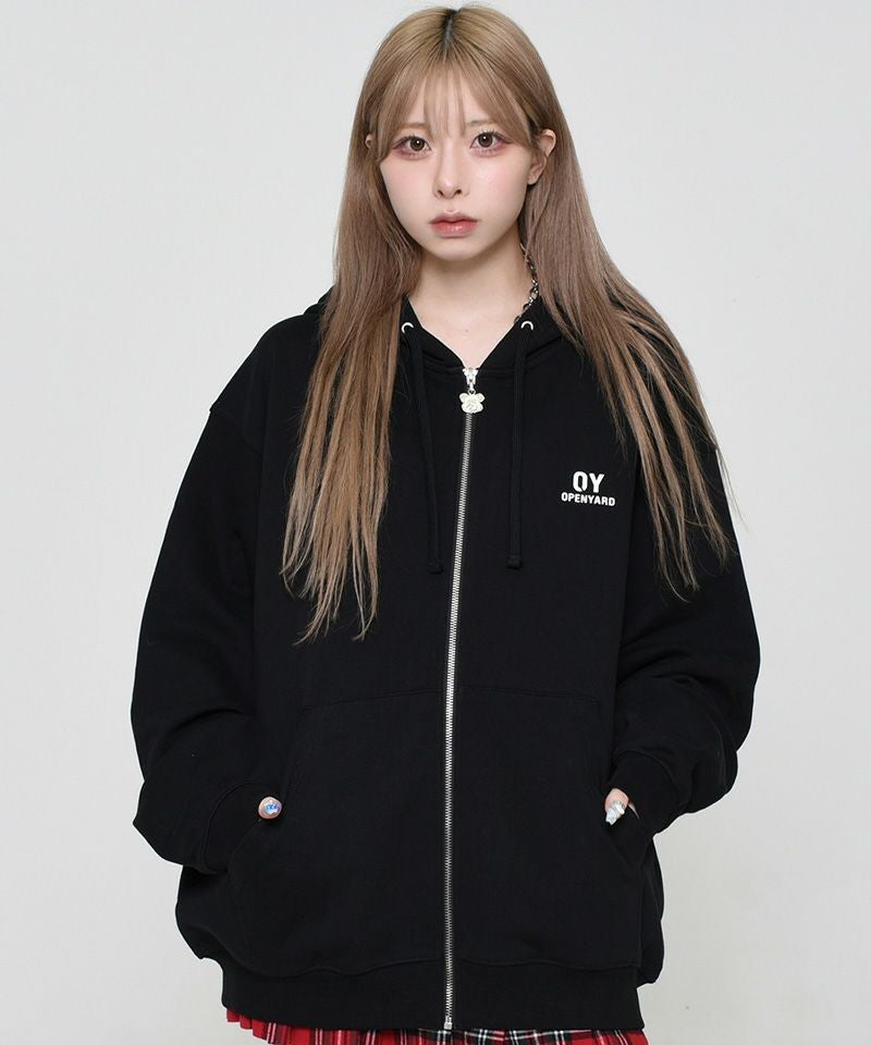 OY オーワイ ODOLLY HOODIE ZIP UP/オードリー フーディー ジップ