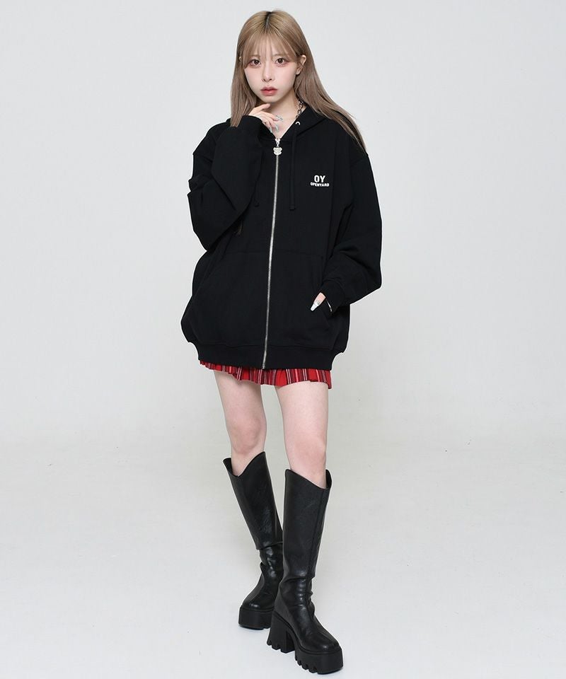 OY オーワイ ODOLLY HOODIE ZIP UP/オードリー フーディー ジップ