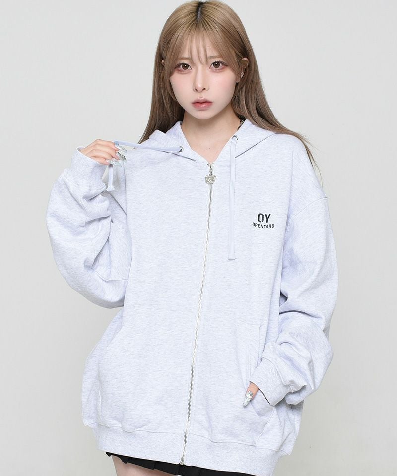 OY オーワイ ODOLLY HOODIE ZIP UP/オードリー フーディー ジップ