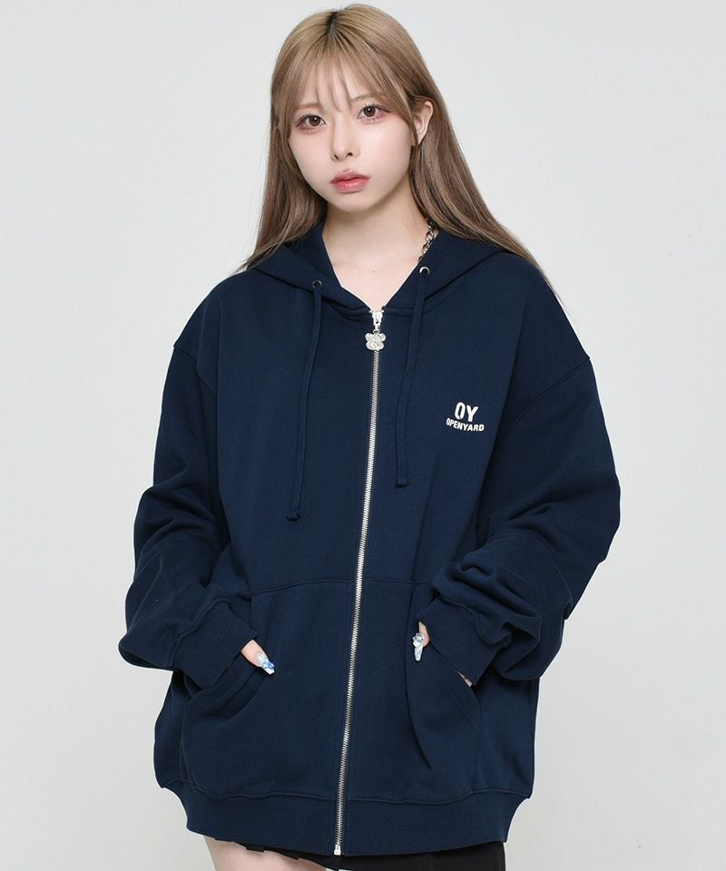 OY オーワイ ODOLLY HOODIE ZIP UP/オードリー フーディー ジップ